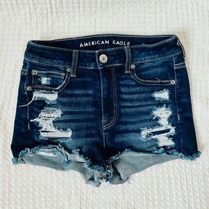 Size 4 American eagle high rise jean shorts
